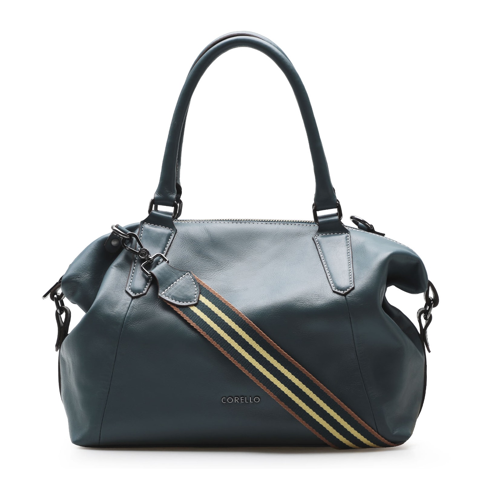 Bolsa Tote Couro Azul