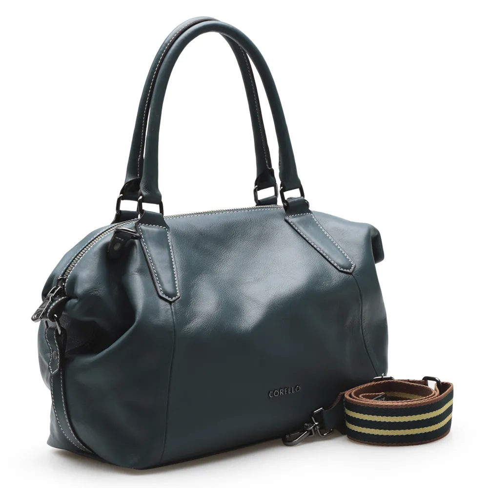 Bolsa Tote Couro Azul - imagem 2