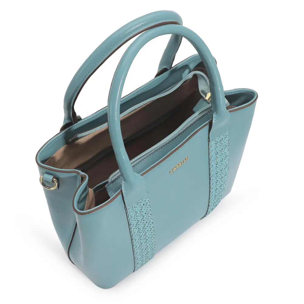 Bolsa Tote Couro Azul - imagem 4