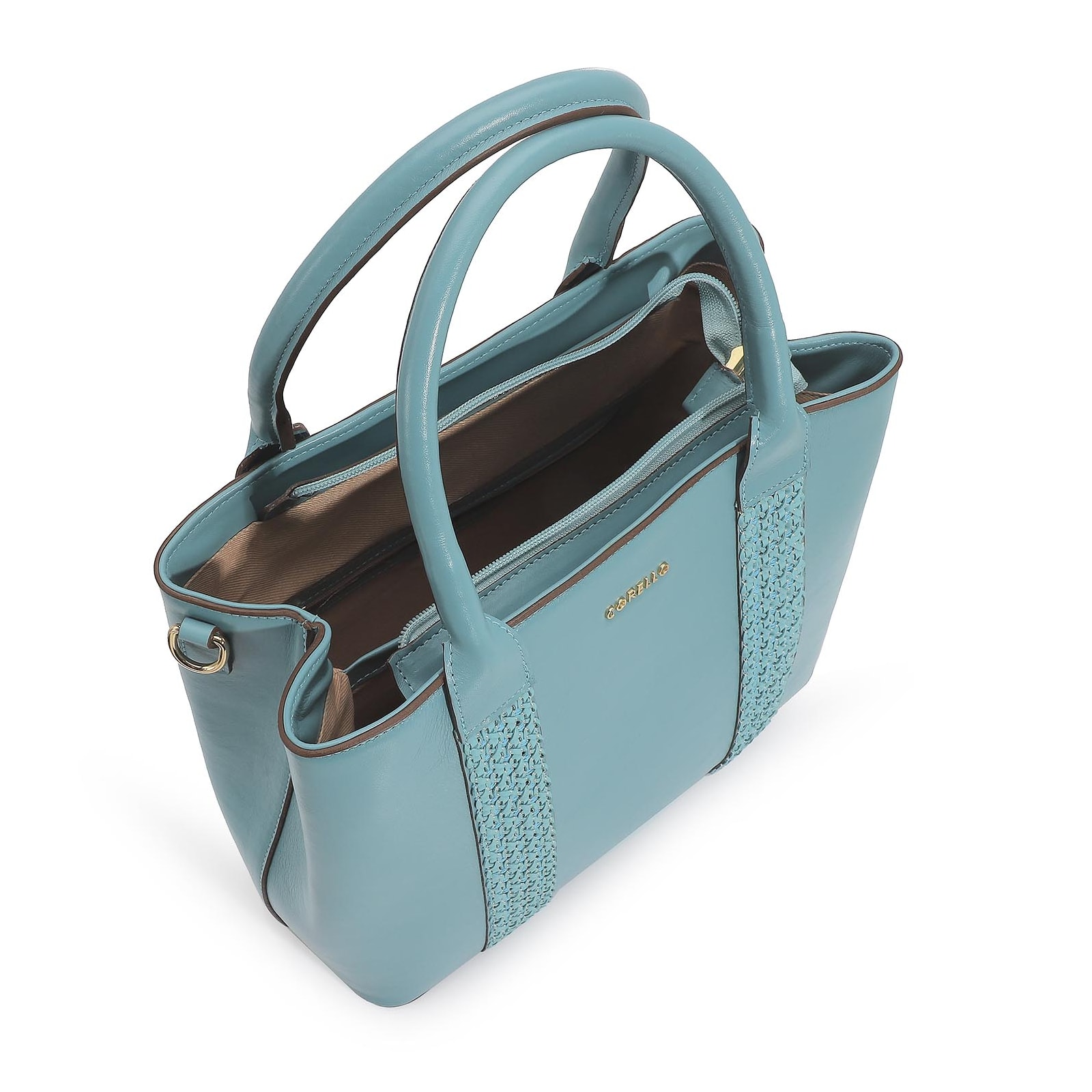 Bolsa Tote Couro Azul