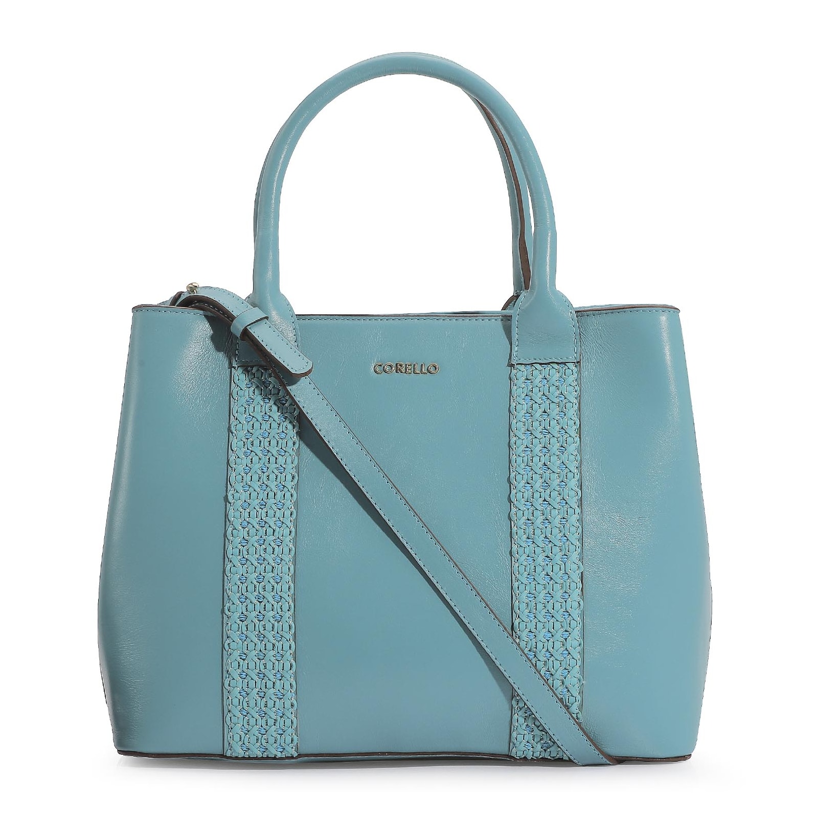 Bolsa Tote Couro Azul