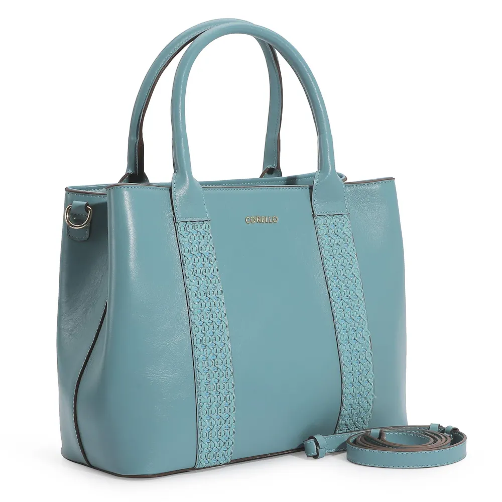 Bolsa Tote Couro Azul - imagem 2