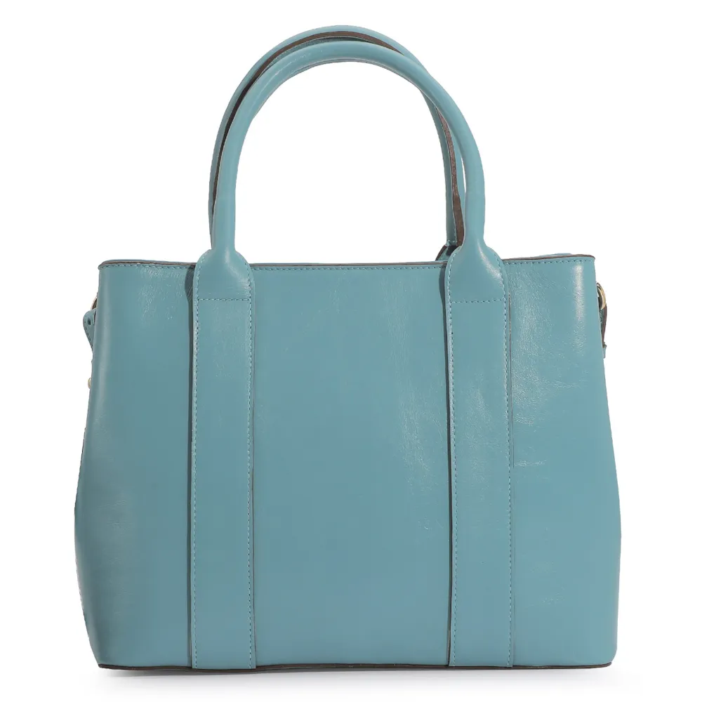 Bolsa Tote Couro Azul - imagem 3