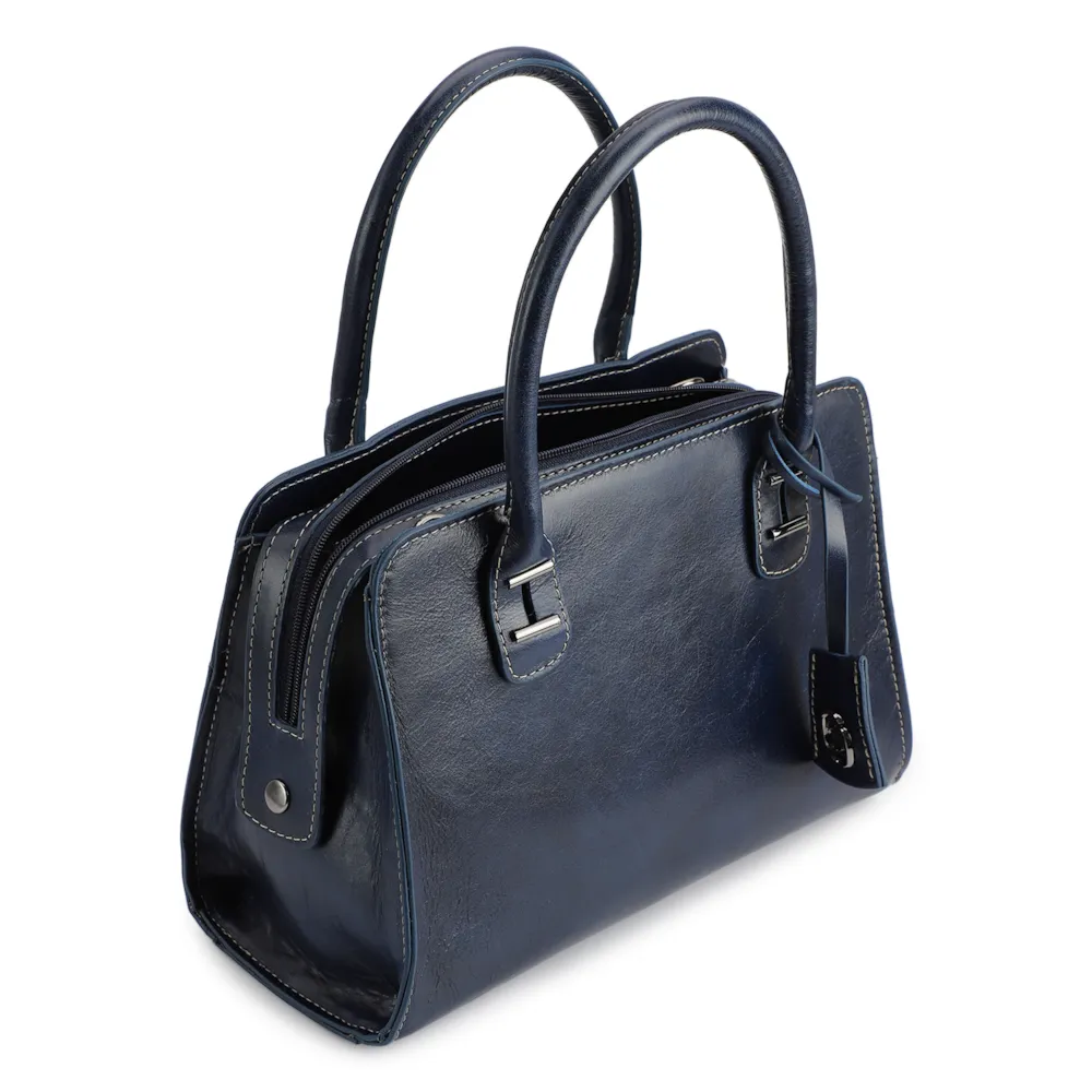 Bolsa Tote Couro Azul - imagem 4