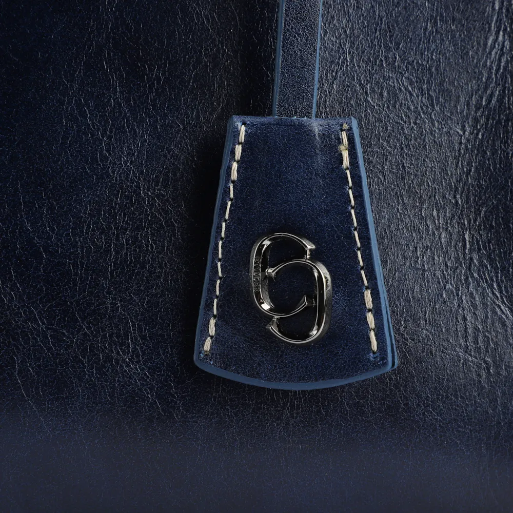 Bolsa Tote Couro Azul - imagem 6