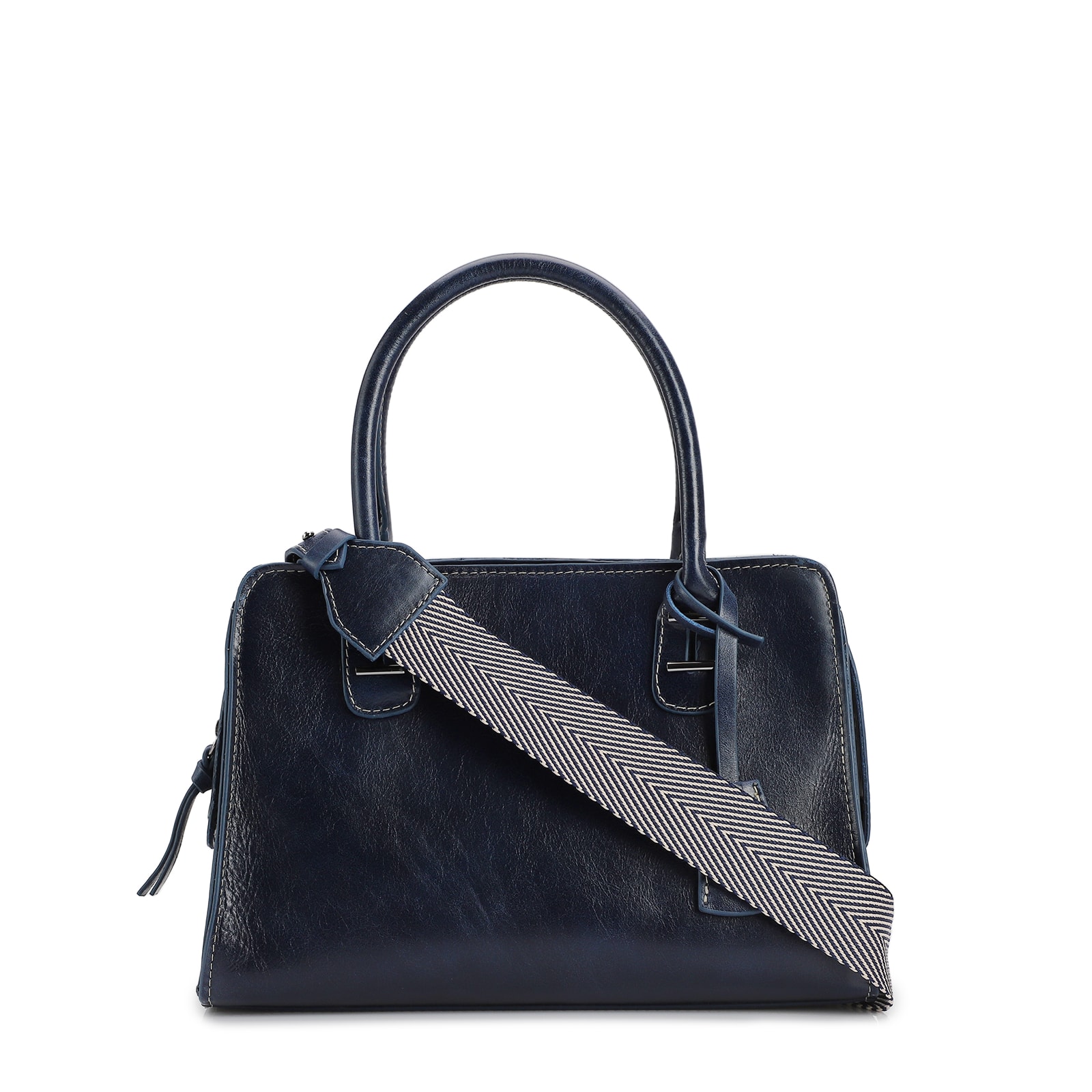 Bolsa Tote Couro Azul