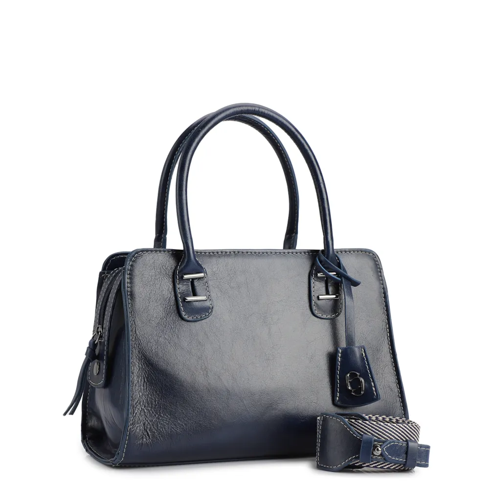Bolsa Tote Couro Azul - imagem 2