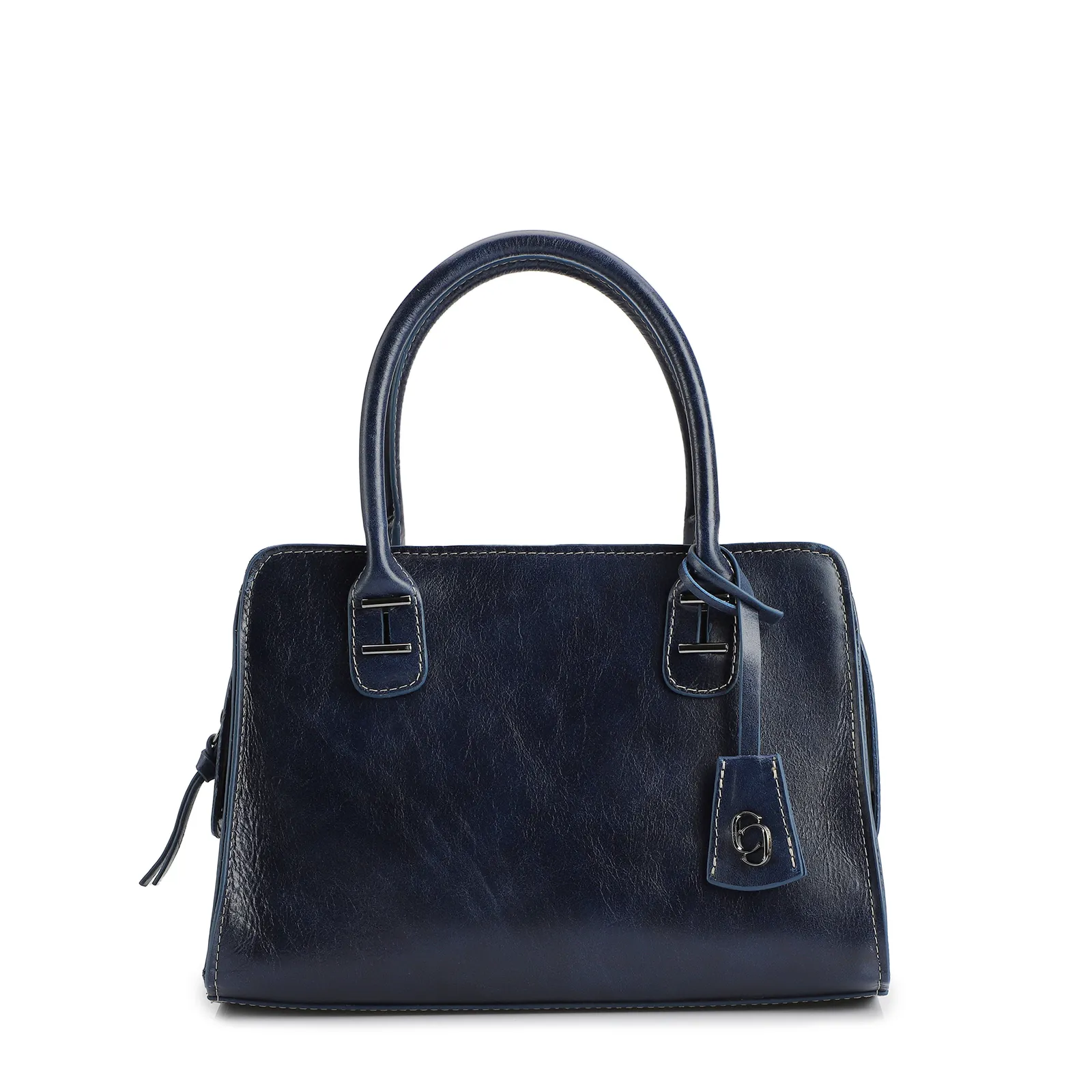 Bolsa Tote Couro Azul