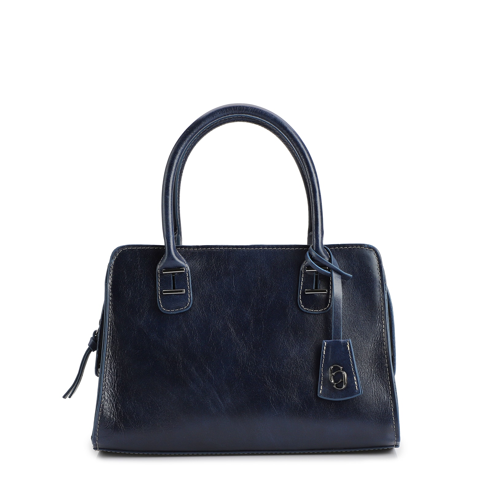 Bolsa Tote Couro Azul