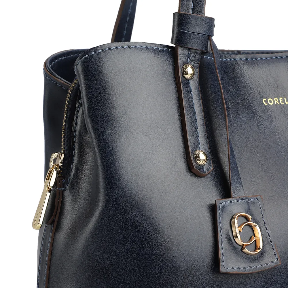 Bolsa Tote Couro Azul - imagem 5