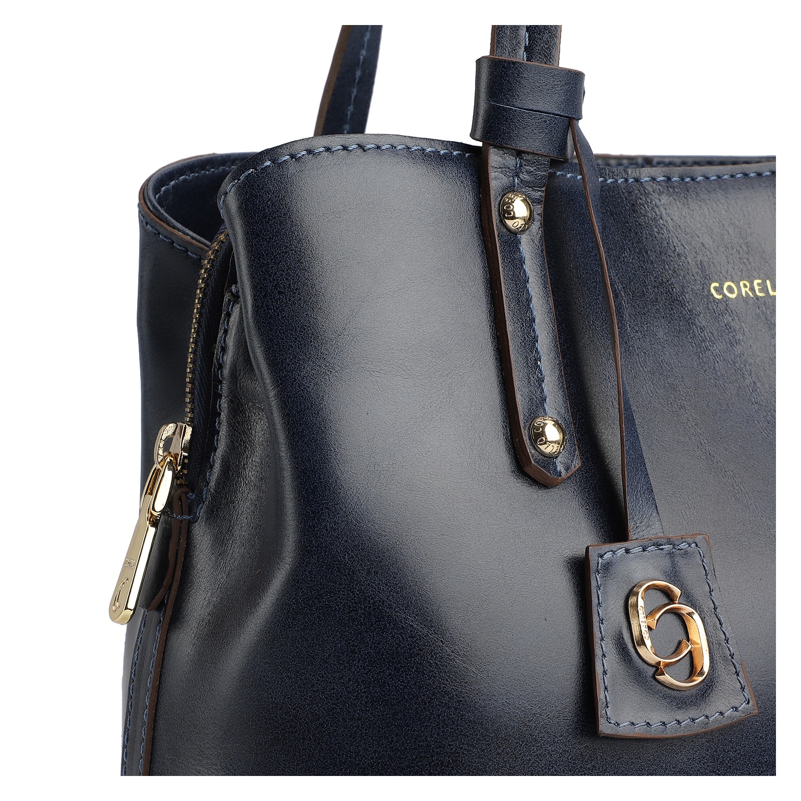 Bolsa Tote Couro Azul