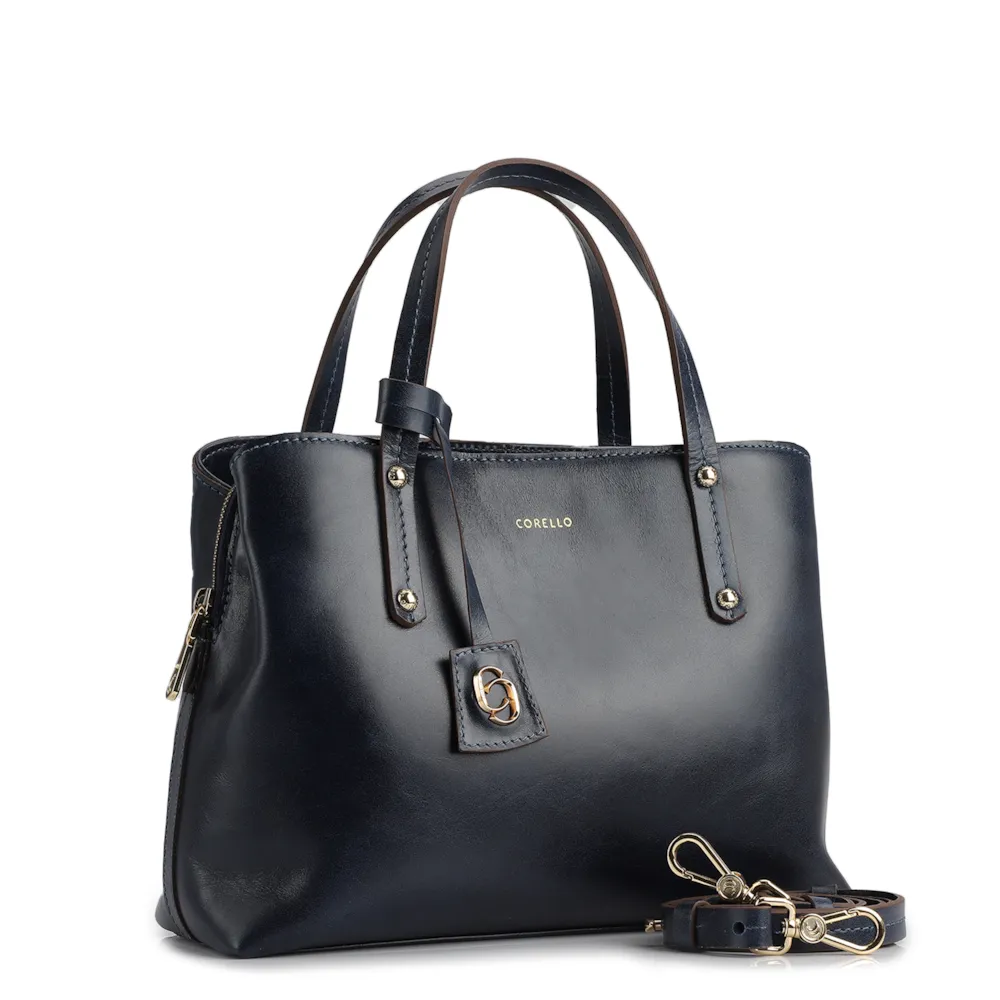 Bolsa Tote Couro Azul - imagem 2
