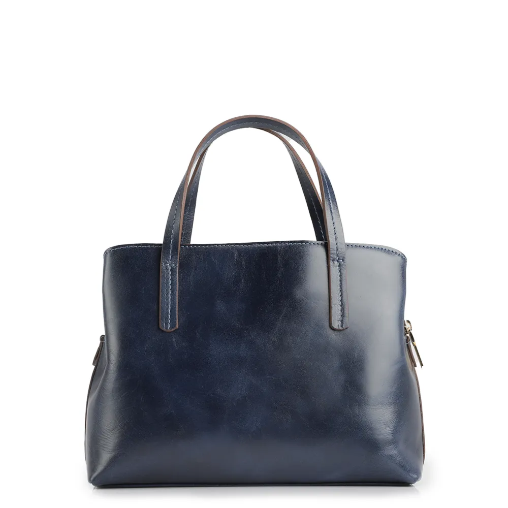 Bolsa Tote Couro Azul - imagem 3