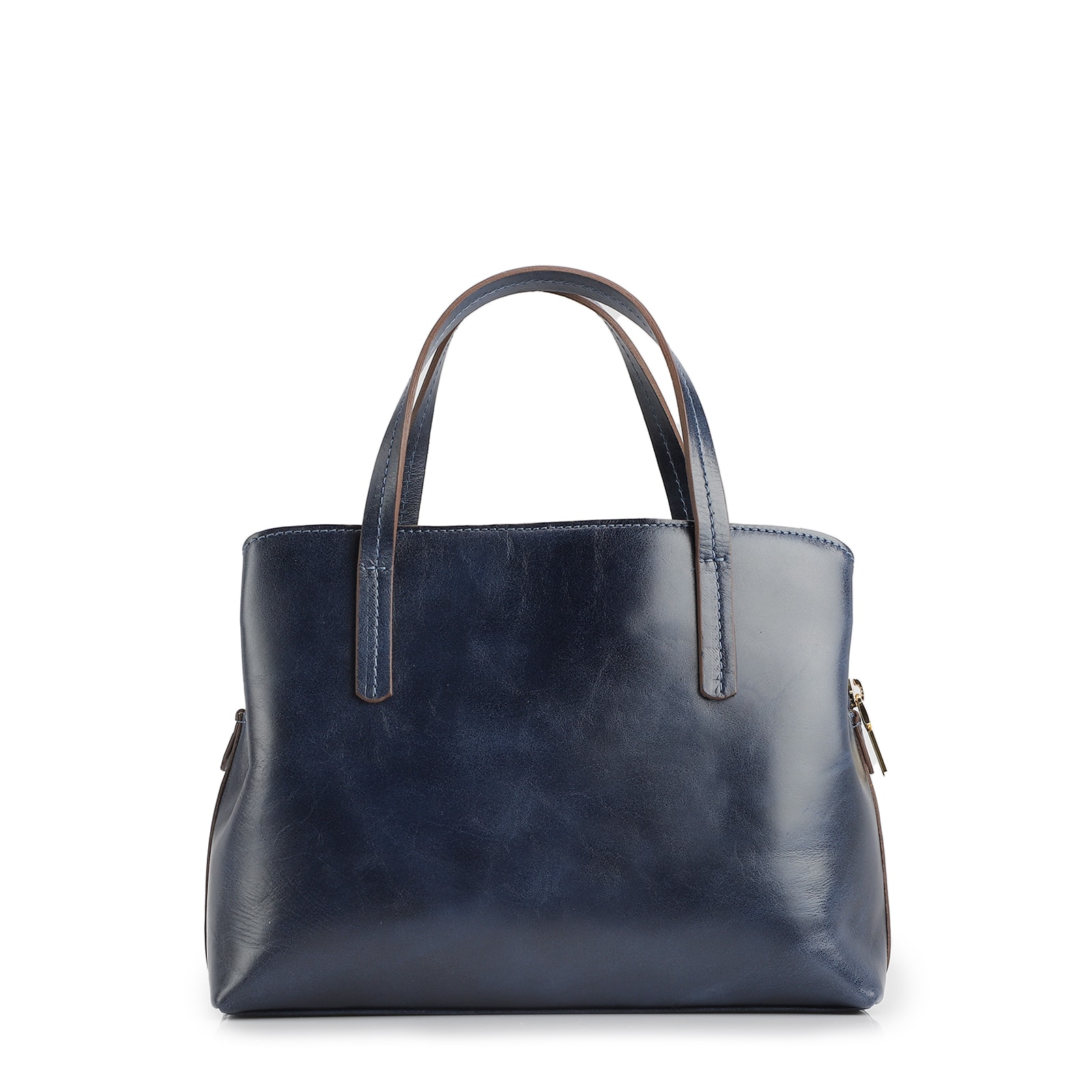 Bolsa Tote Couro Azul