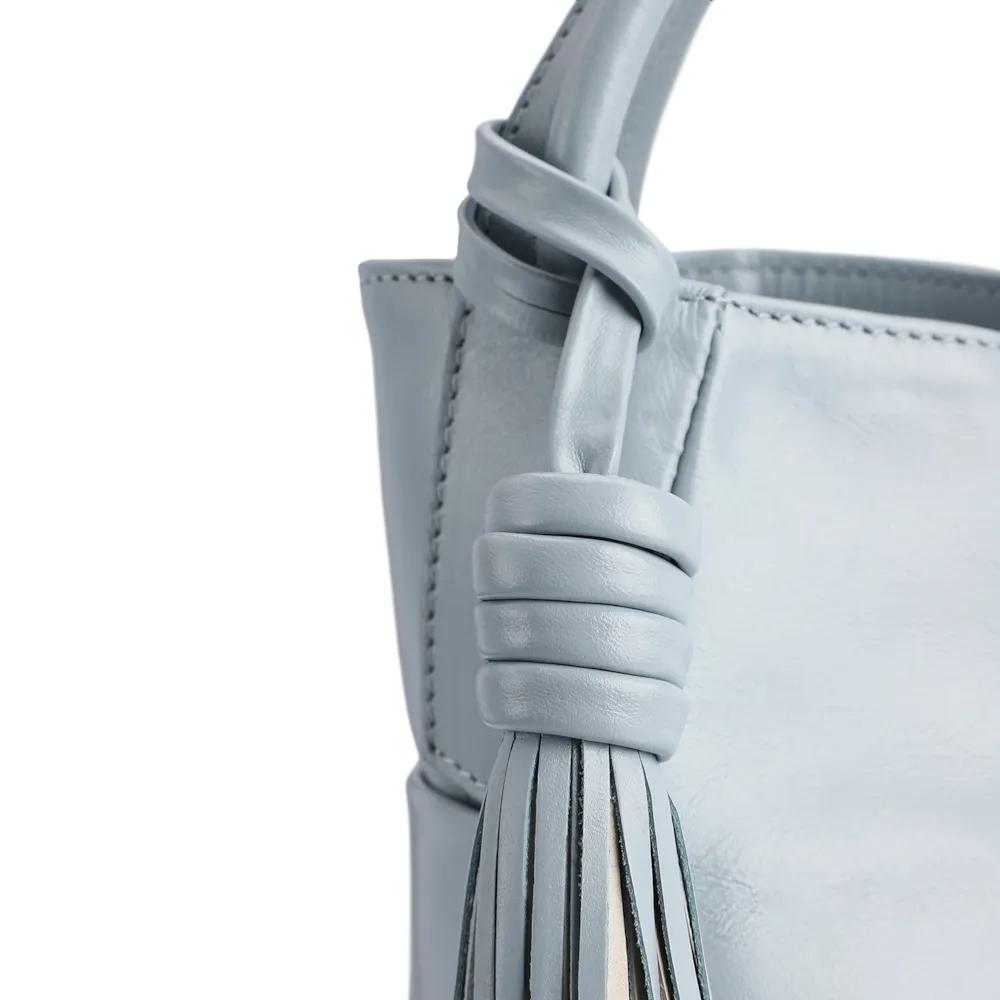 Bolsa Tote Couro Azul - imagem 6