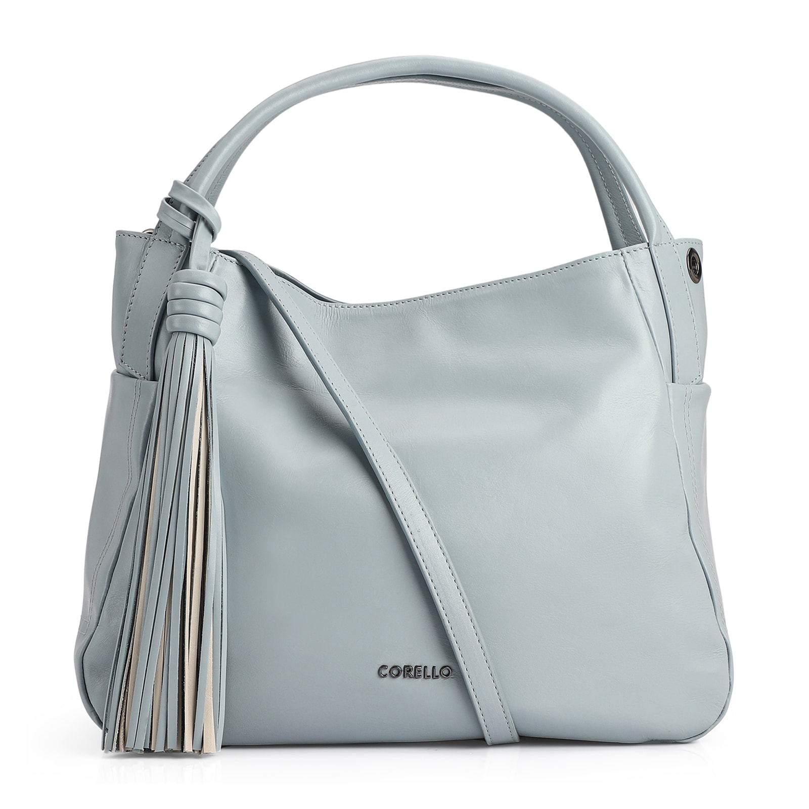 Bolsa Tote Couro Azul