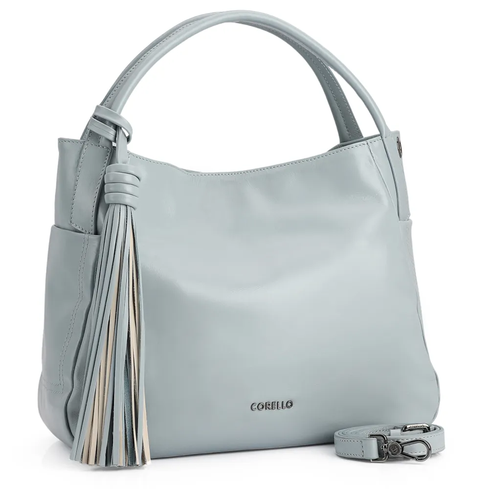 Bolsa Tote Couro Azul - imagem 2