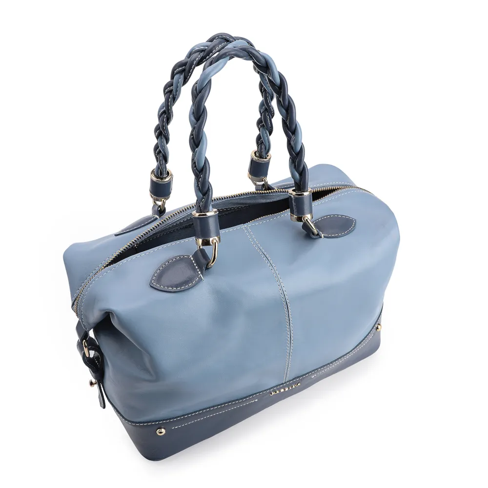 Bolsa Tote Couro Azul - imagem 4