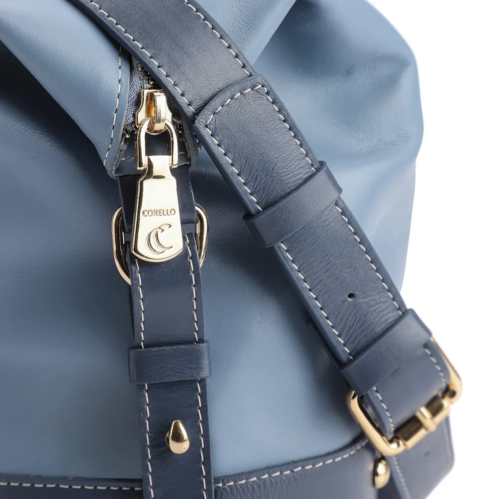 Bolsa Tote Couro Azul - imagem 5