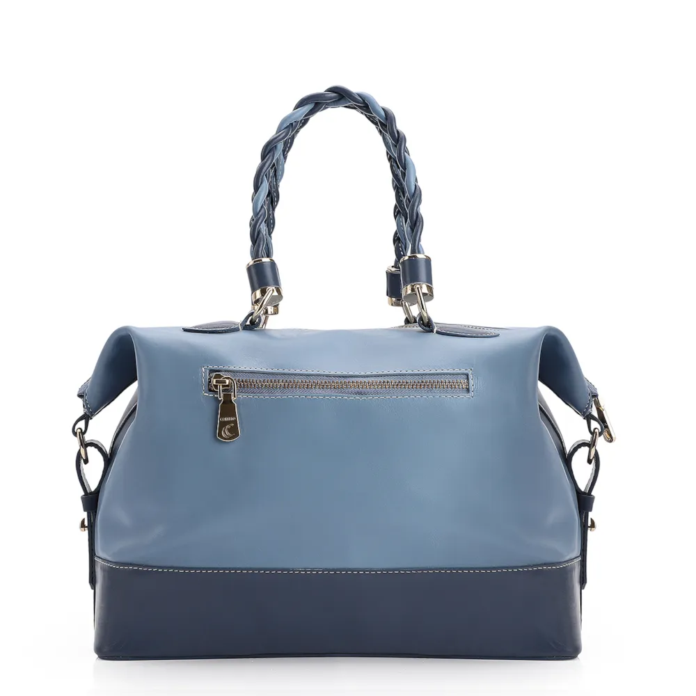 Bolsa Tote Couro Azul - imagem 3