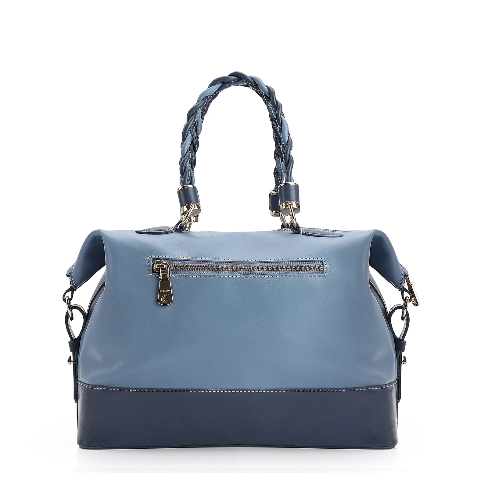 Bolsa Tote Couro Azul