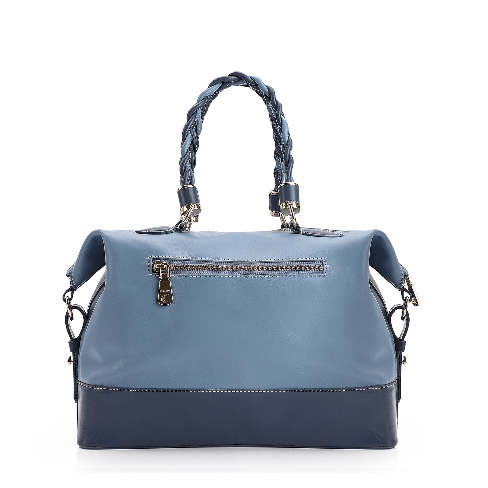 Bolsa Tote Couro Azul