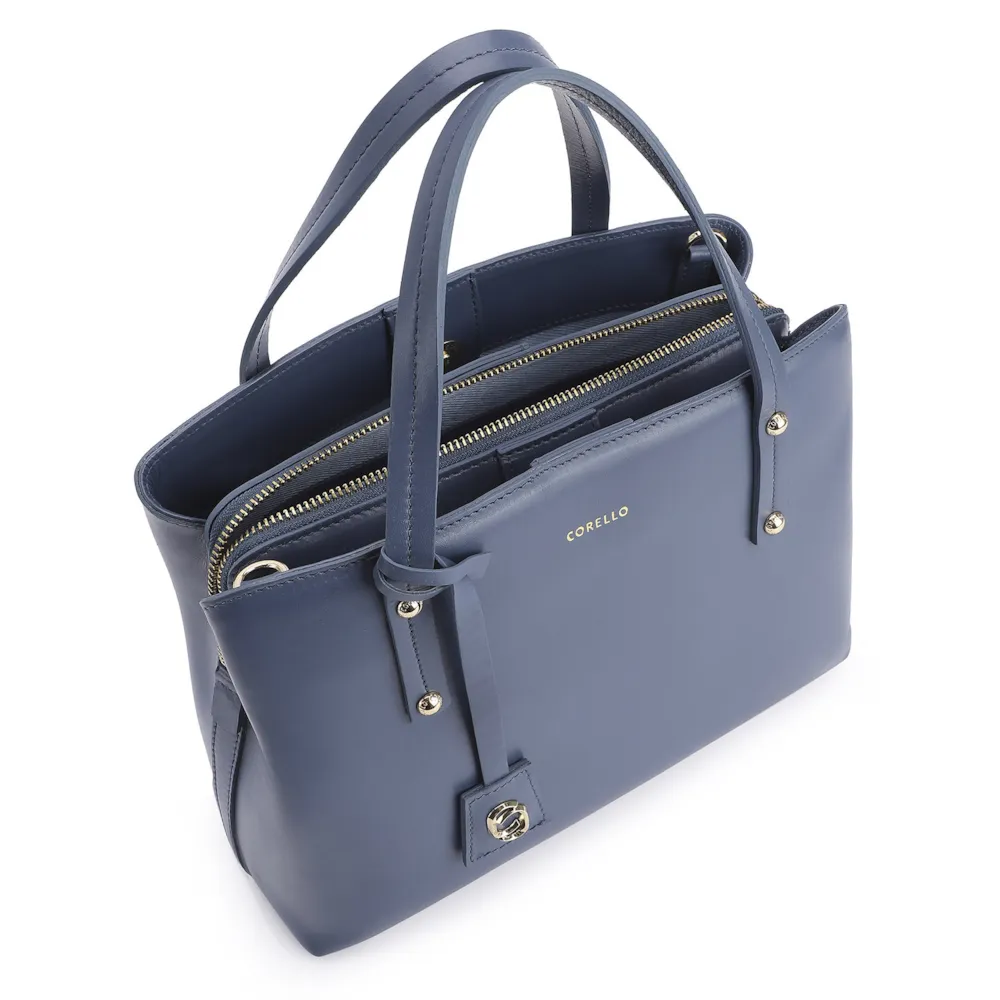Bolsa Tote Couro Azul - imagem 4