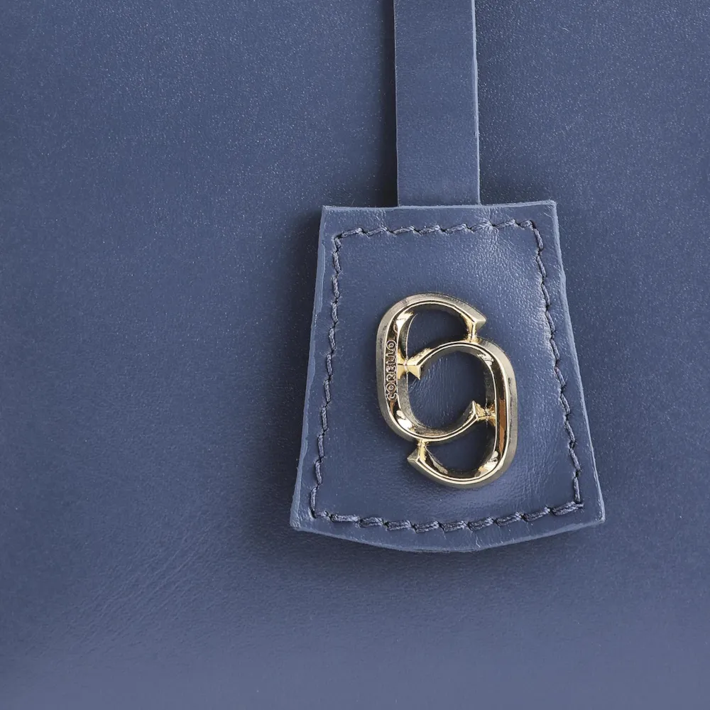 Bolsa Tote Couro Azul - imagem 7