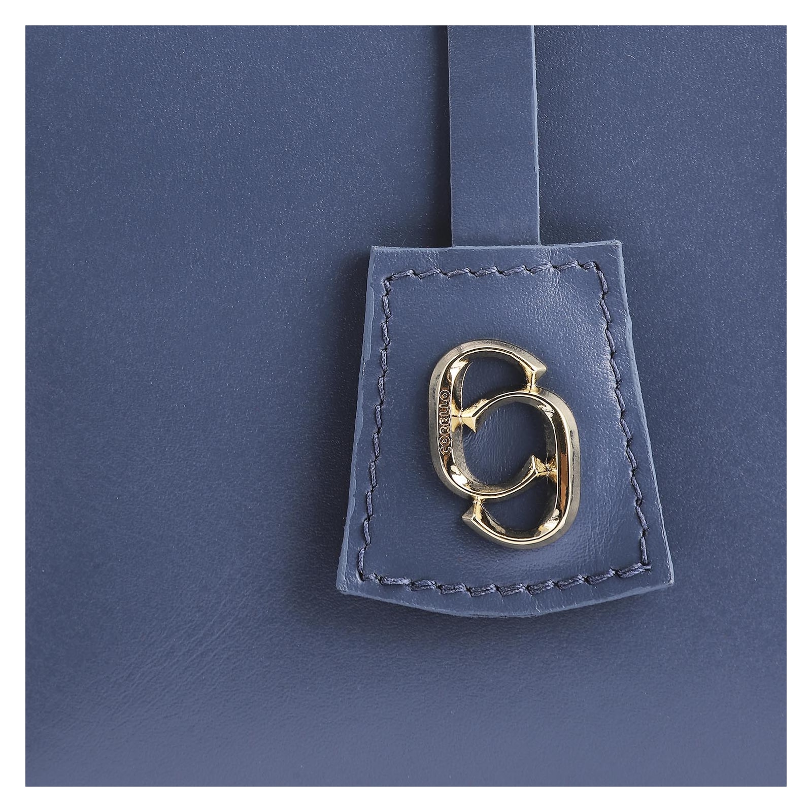 Bolsa Tote Couro Azul