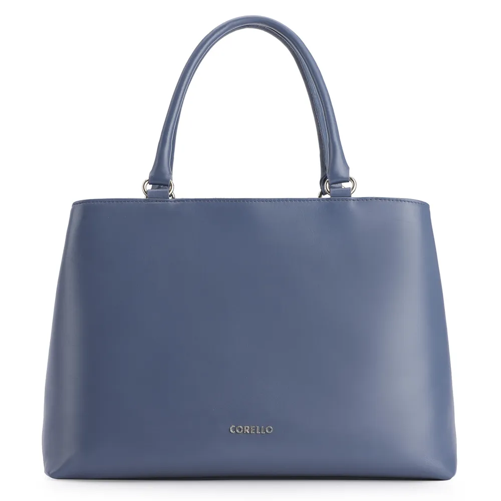 Bolsa Tote Couro Azul - imagem 3
