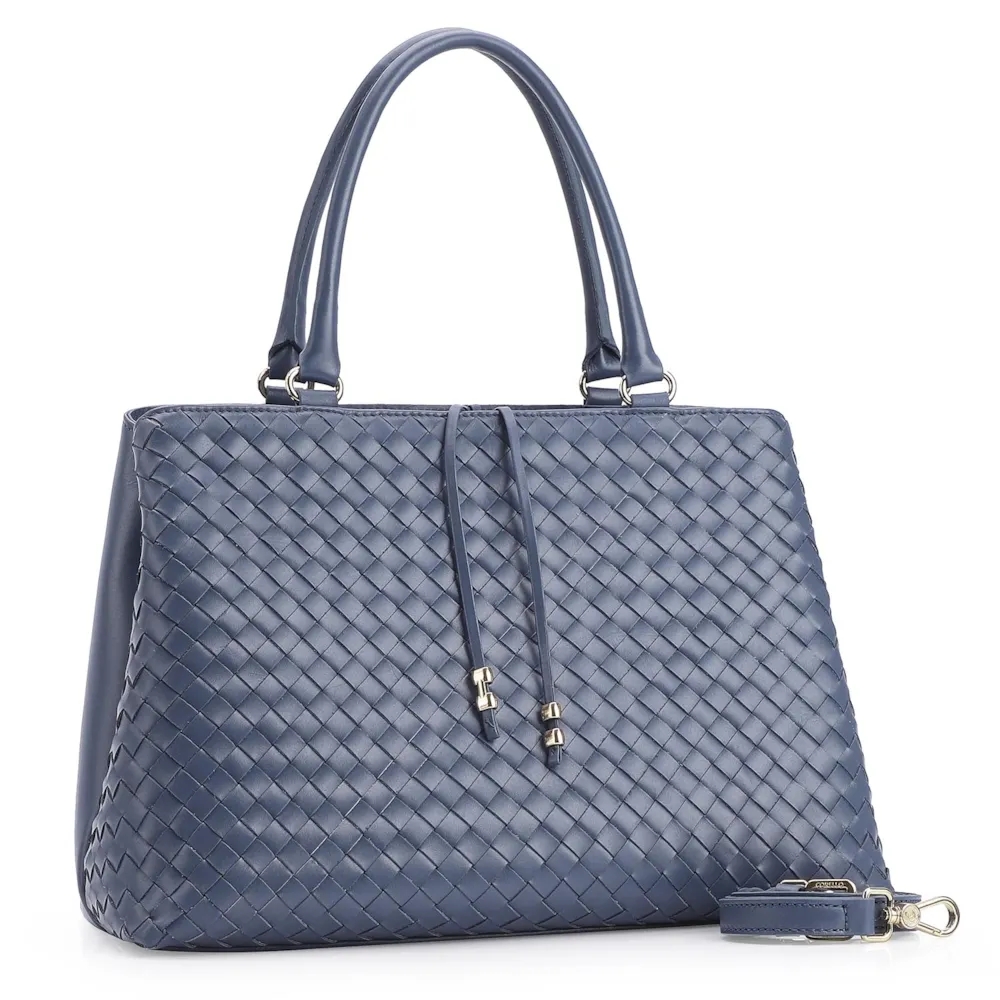 Bolsa Tote Couro Azul - imagem 2