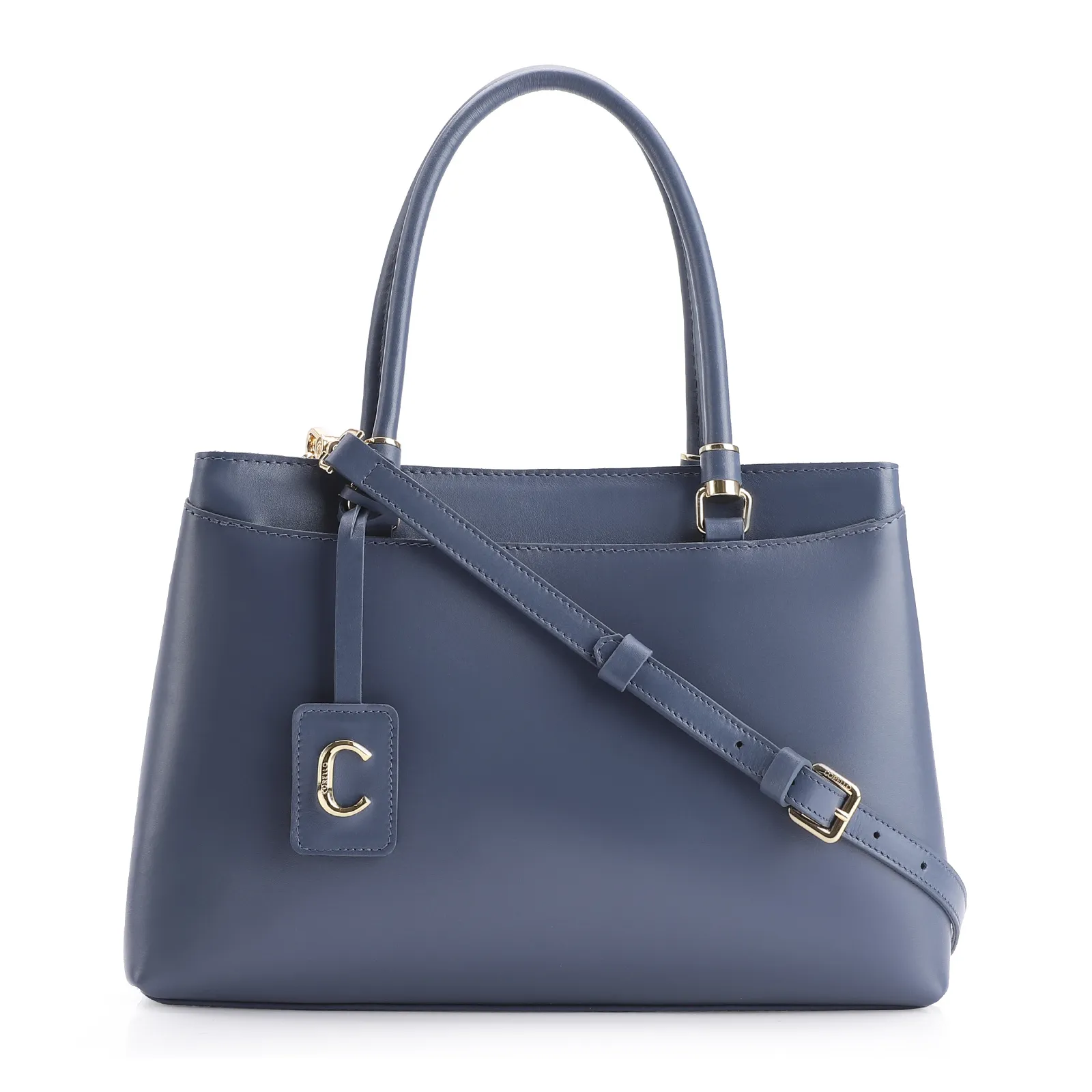 Bolsa Tote Couro Azul