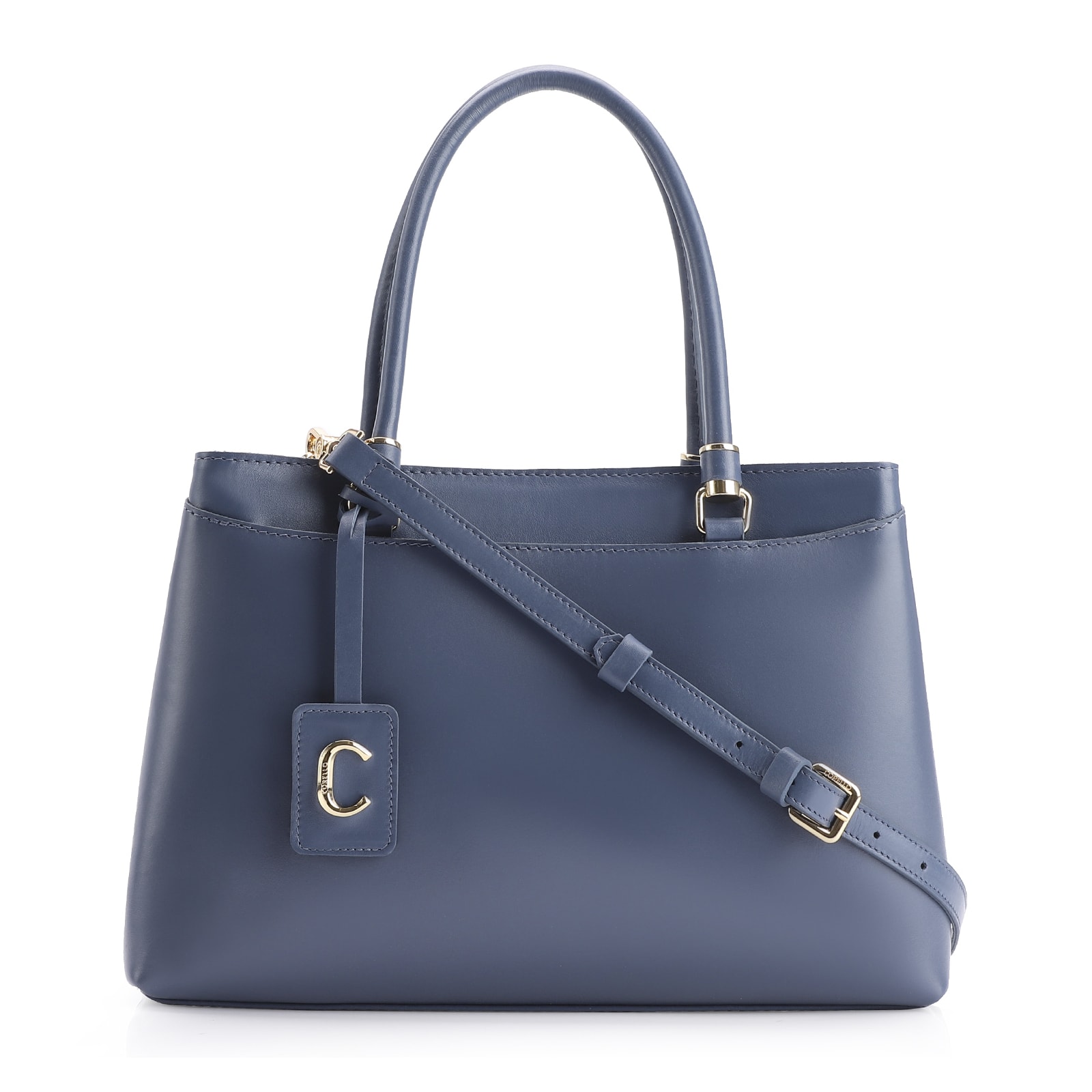 Bolsa Tote Couro Azul