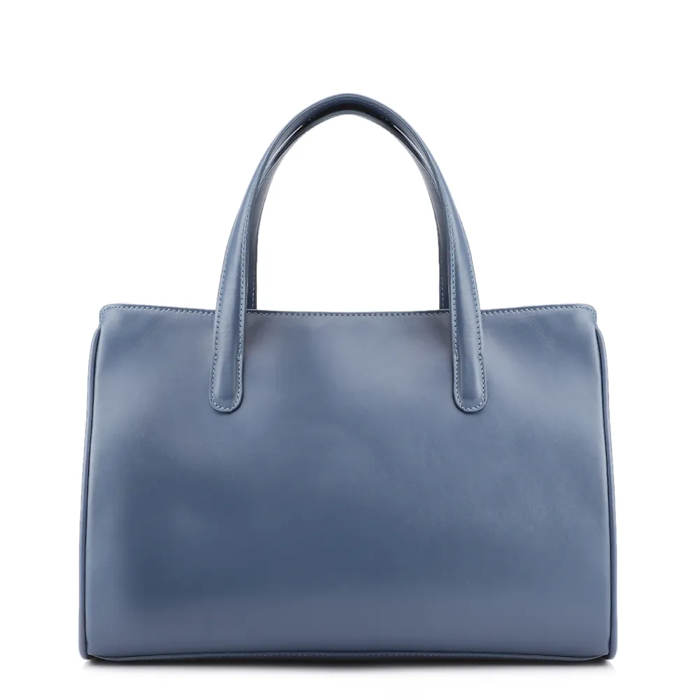 Bolsa Tote Couro Azul - imagem 3