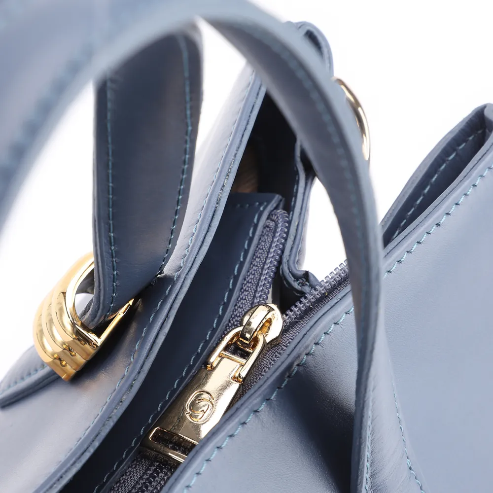 Bolsa Tote Couro Azul - imagem 5
