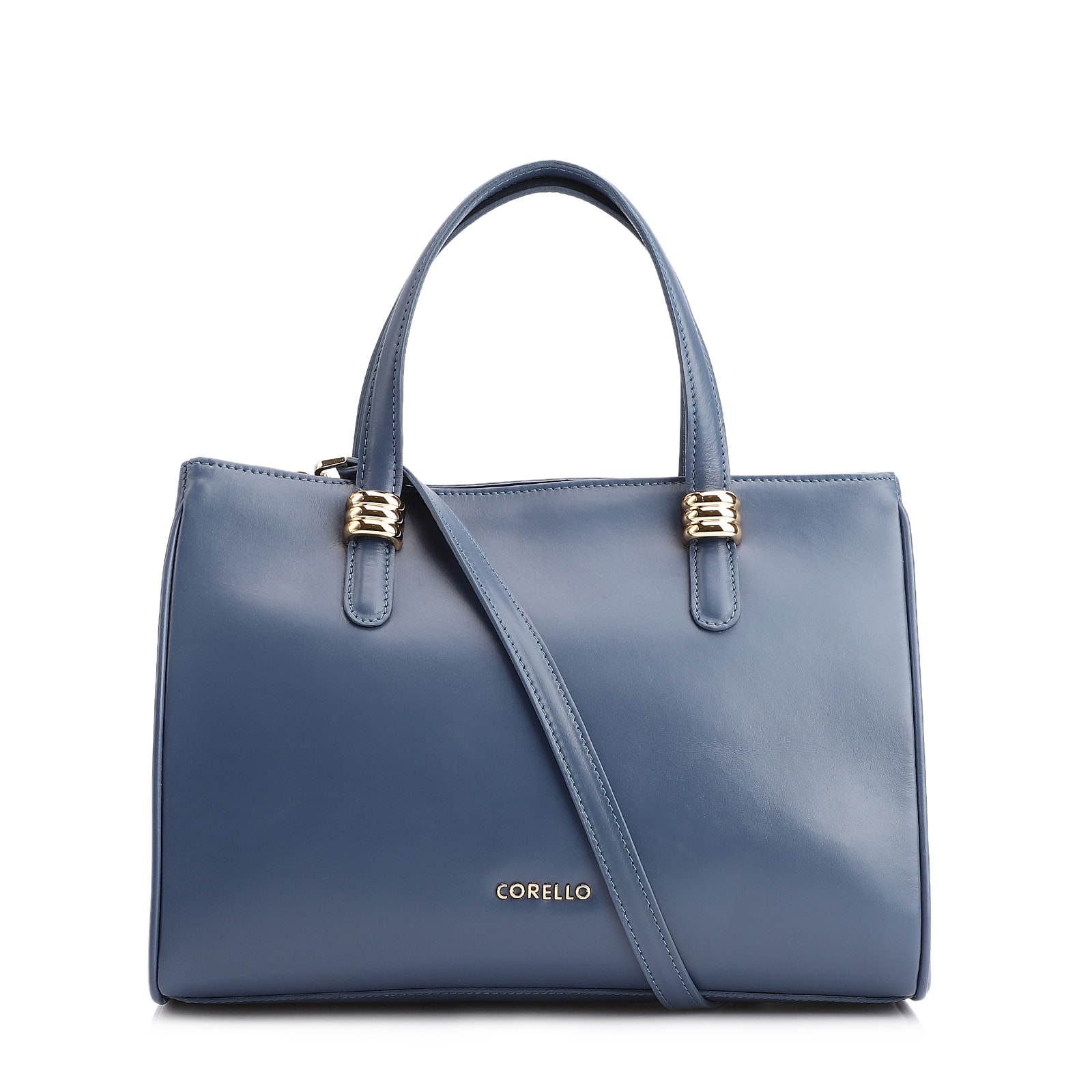 Bolsa Tote Couro Azul