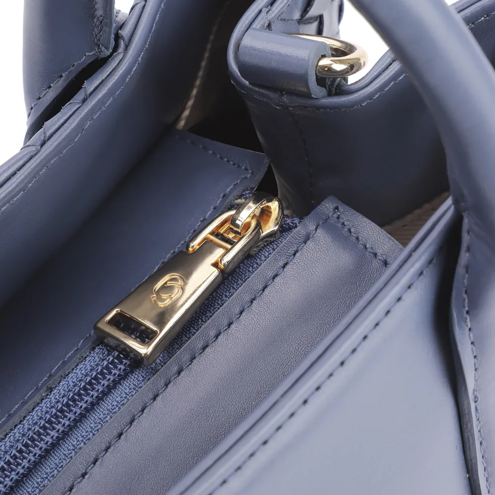 Bolsa Tote Couro Azul - imagem 5