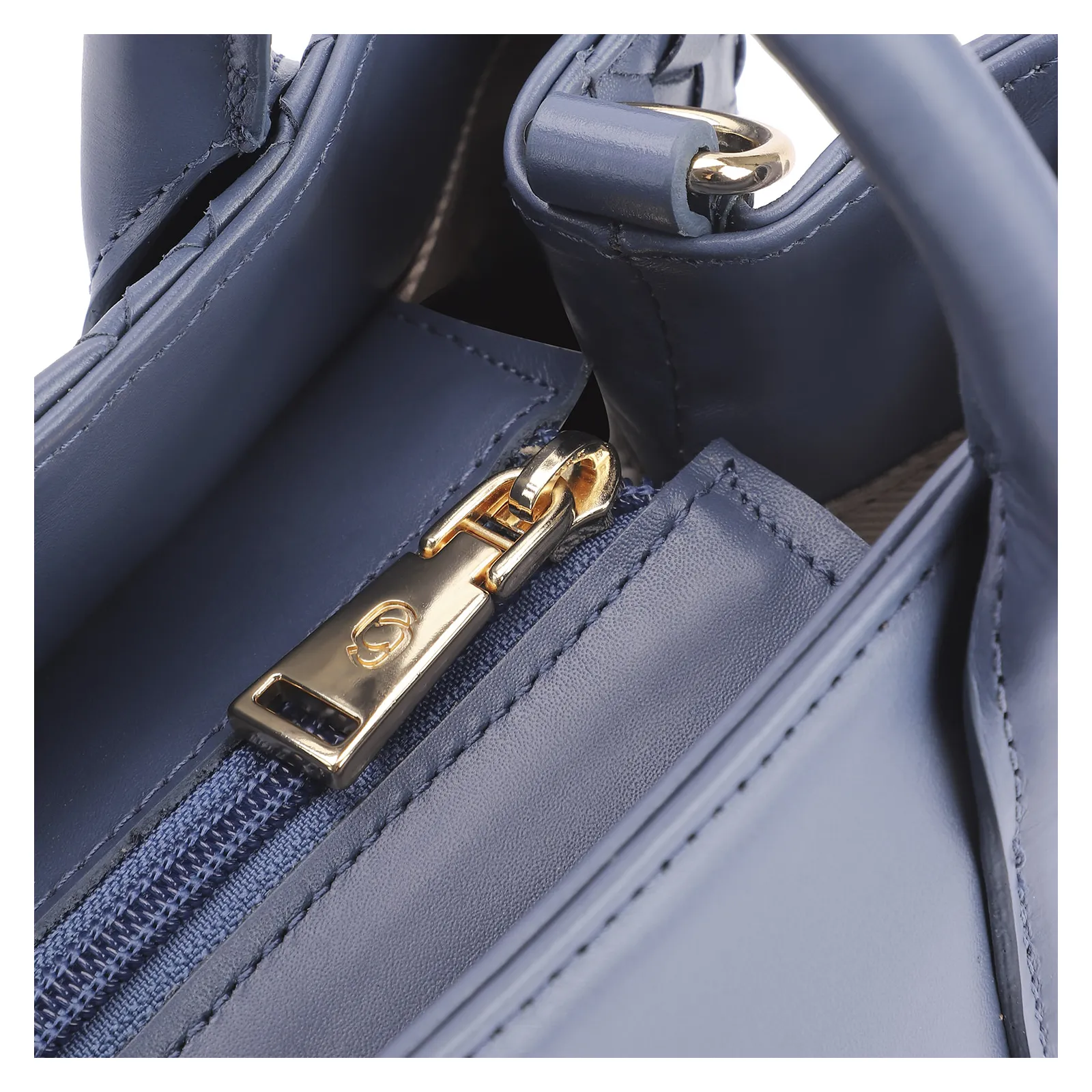 Bolsa Tote Couro Azul