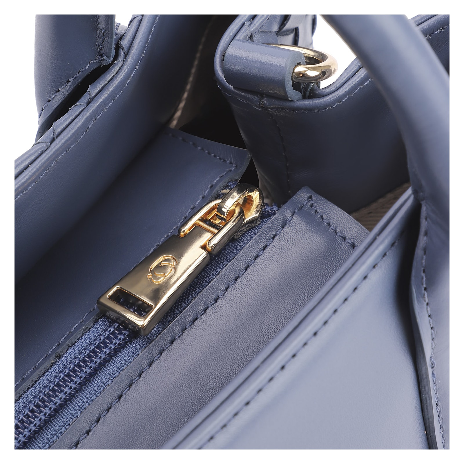 Bolsa Tote Couro Azul