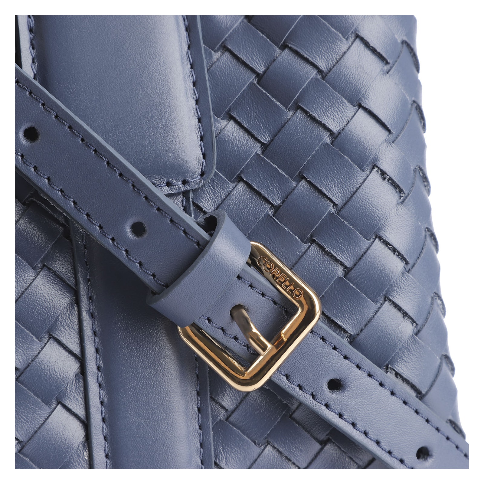 Bolsa Tote Couro Azul