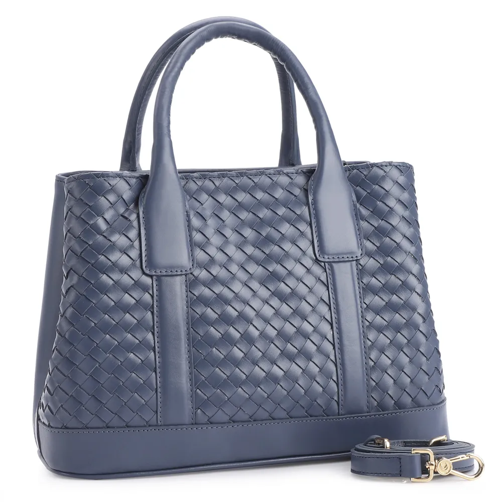 Bolsa Tote Couro Azul - imagem 2