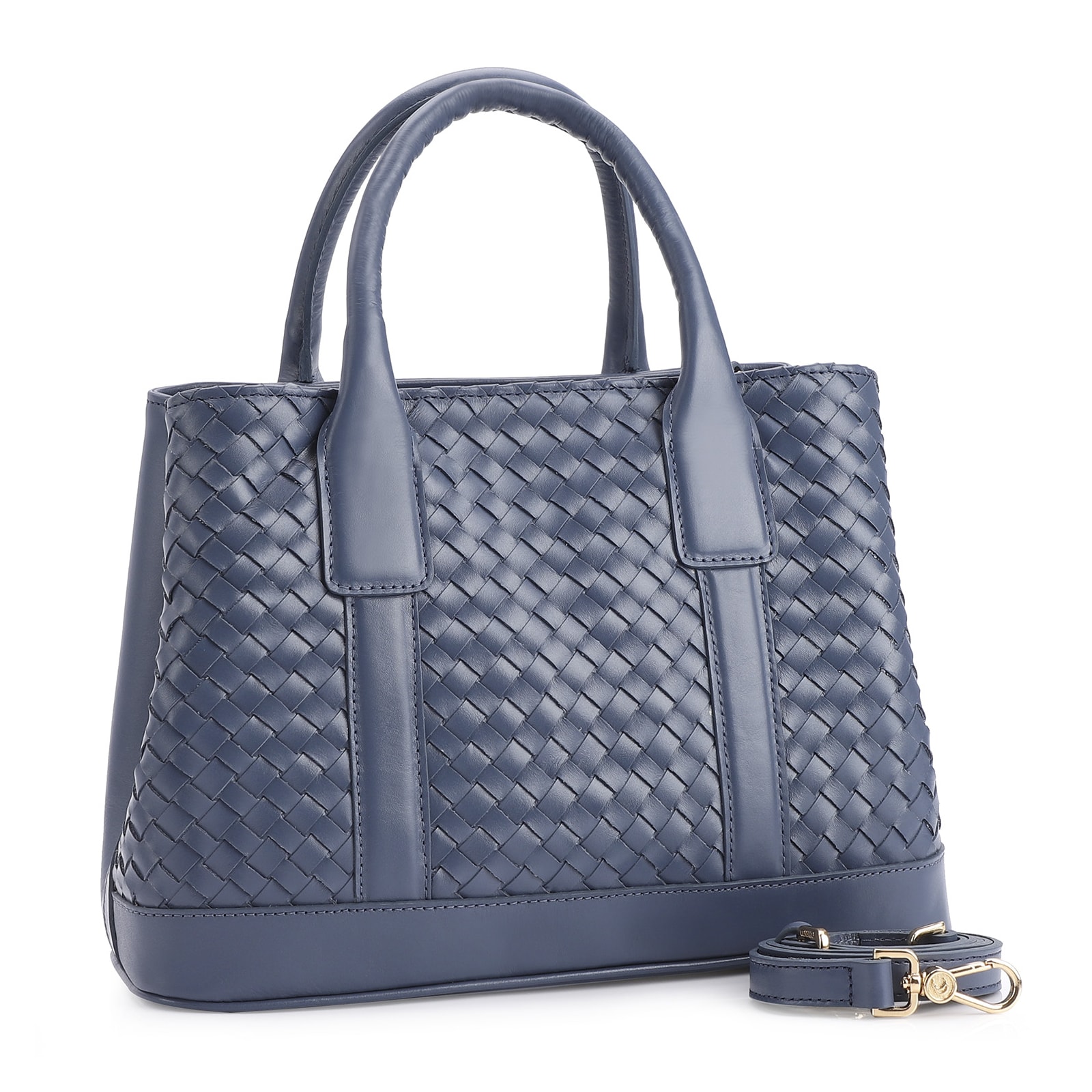 Bolsa Tote Couro Azul