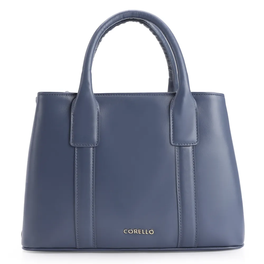 Bolsa Tote Couro Azul - imagem 3
