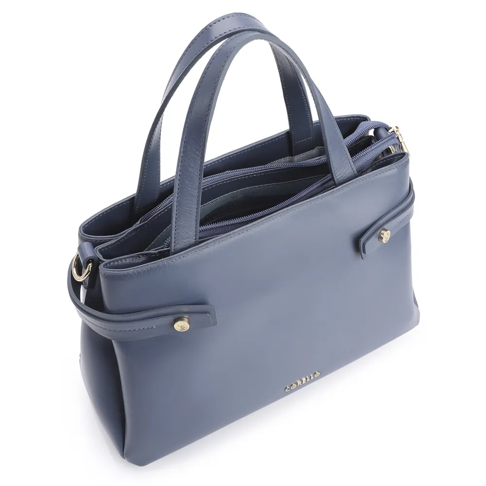 Bolsa Tote Couro Azul - imagem 4