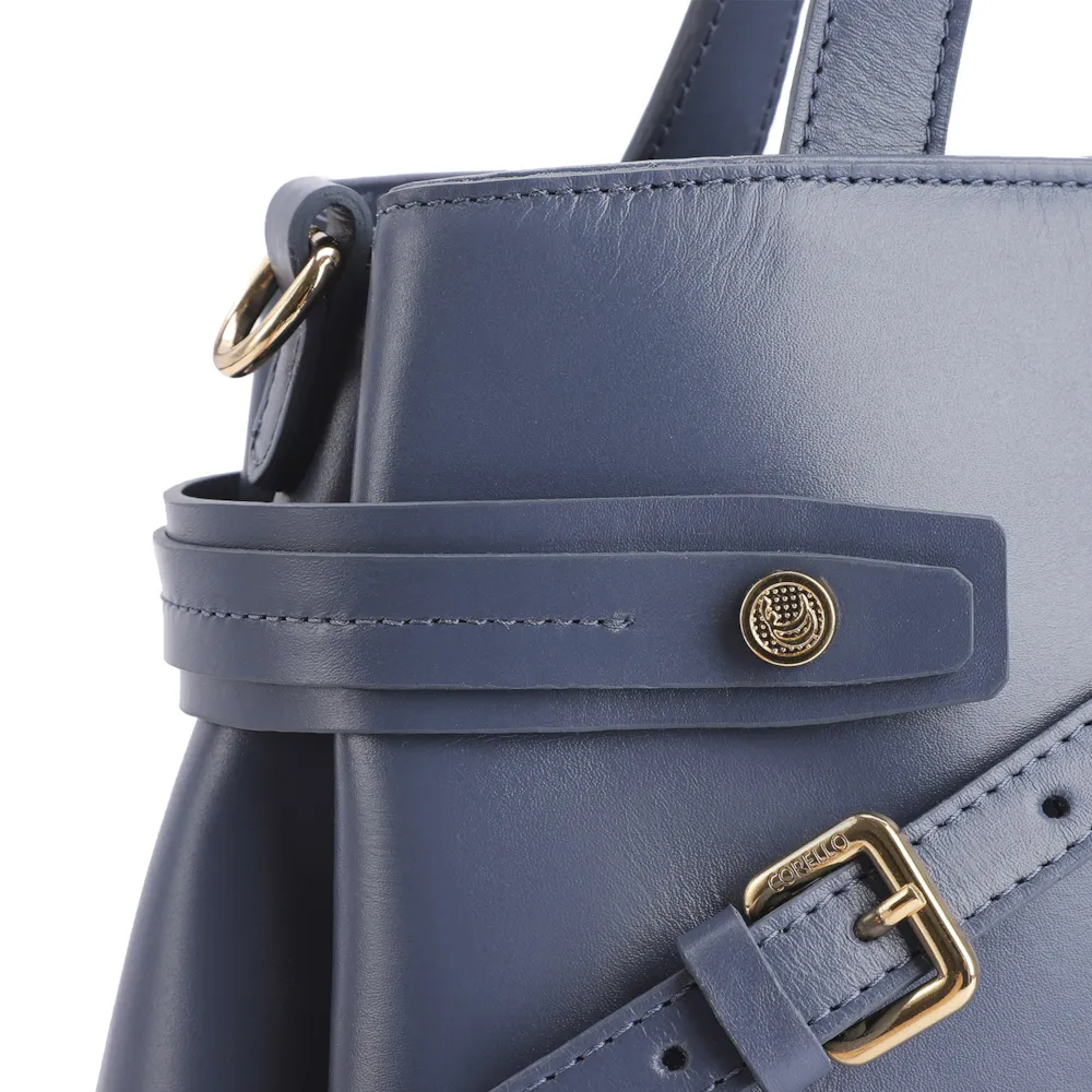 Bolsa Tote Couro Azul - imagem 5