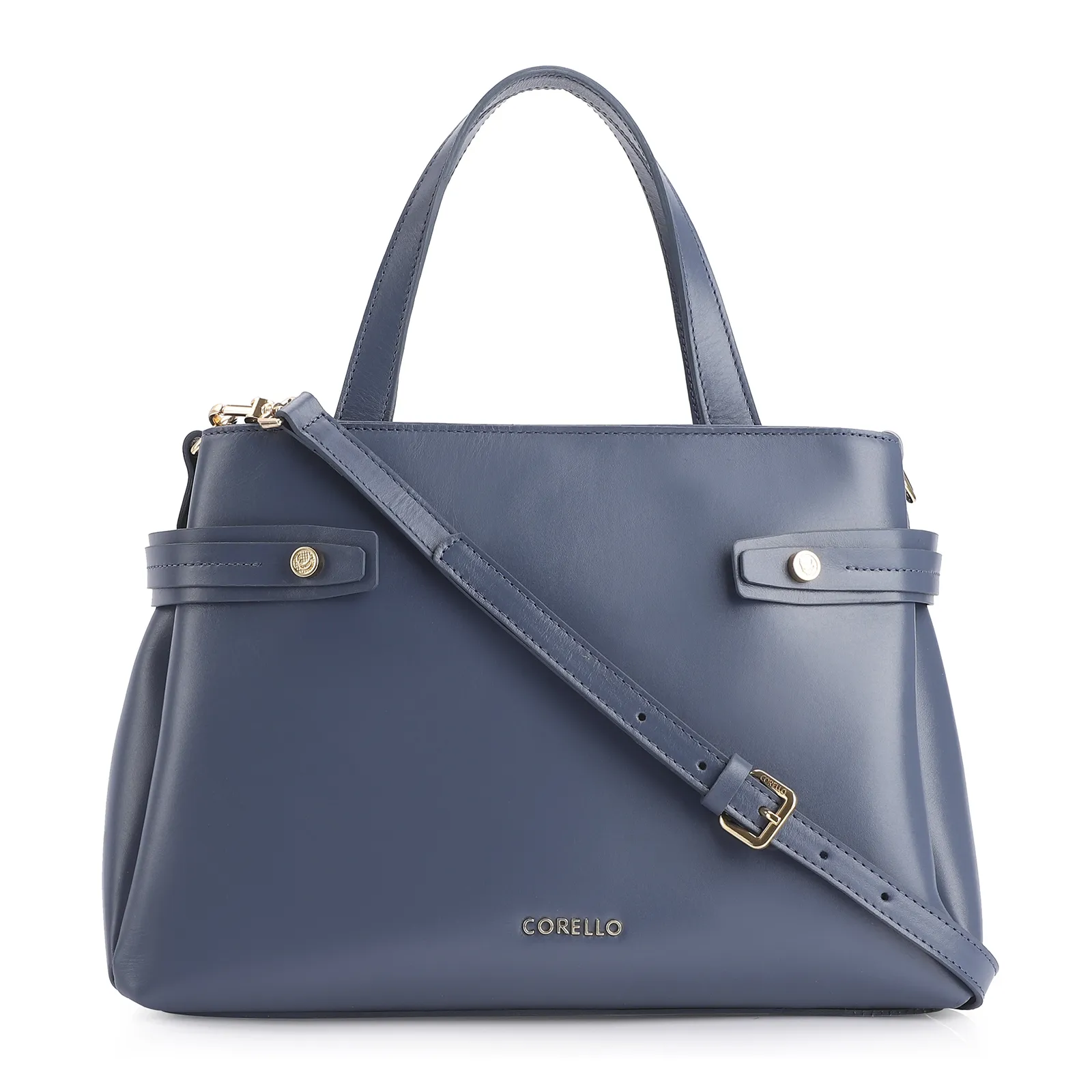 Bolsa Tote Couro Azul