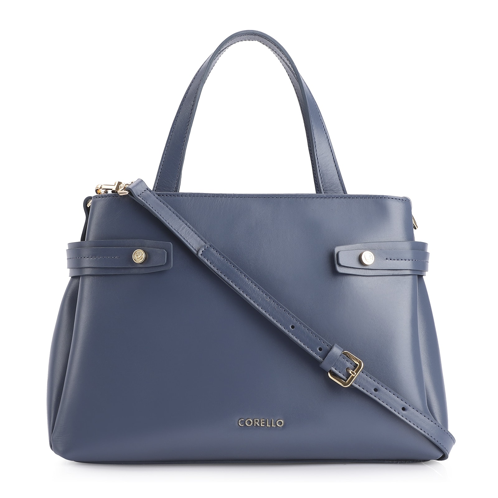Bolsa Tote Couro Azul