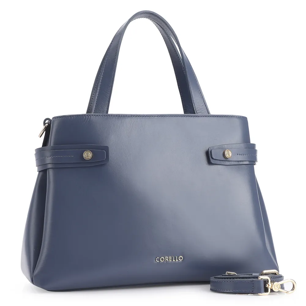 Bolsa Tote Couro Azul - imagem 2