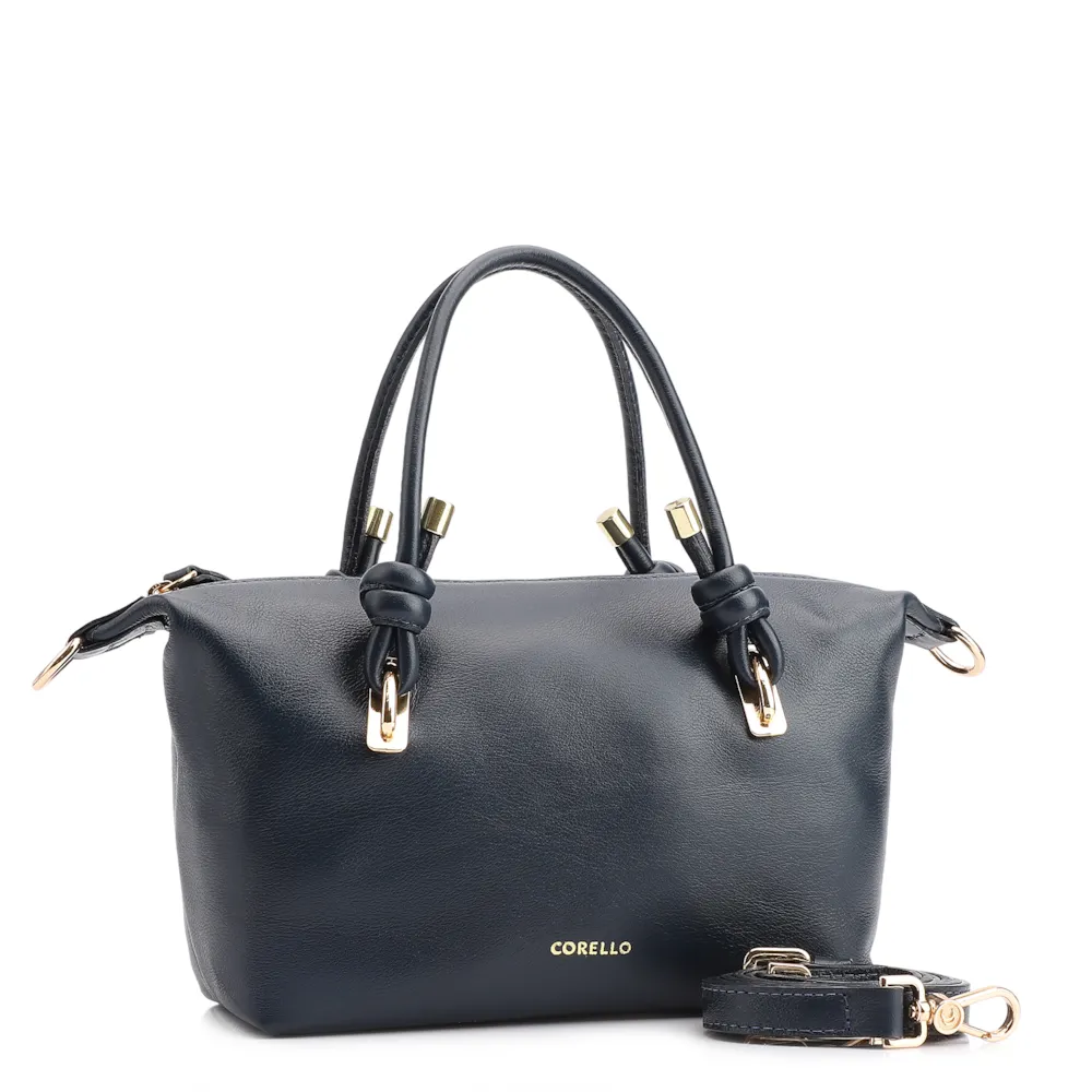 Bolsa Tote Couro Azul - imagem 3