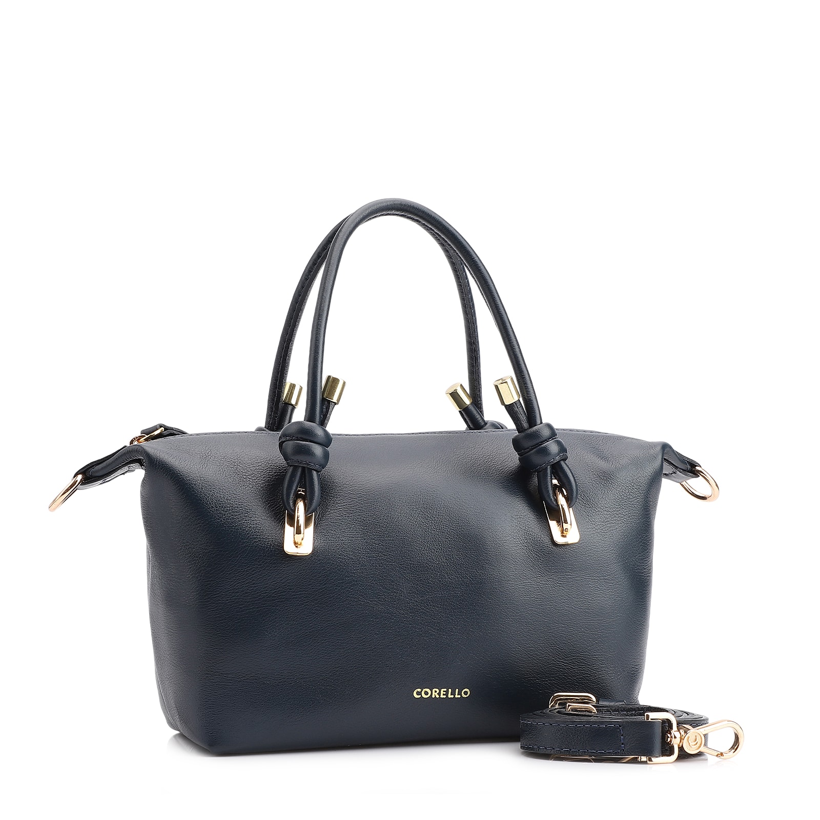 Bolsa Tote Couro Azul